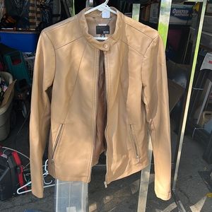 faux leather jacket